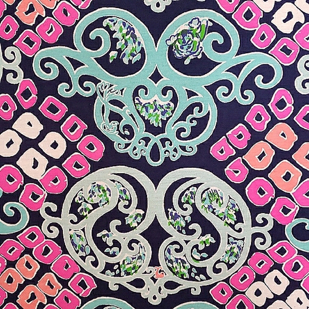NWOT Lilly Pulitzer Rare Behind The Gate Robyn Mini Dress Pink Blue Retro Size S - Picture 8 of 13